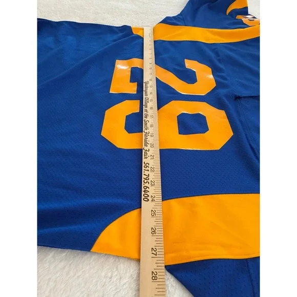 Men's 2XL NWOT Mitchell & Ness LA Rams Eric Dickerson Authentic Throwback Jersey - Picture 10 of 11